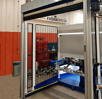 Machine protection door at Robotteknik